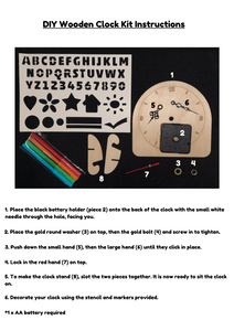 DIY Wooden Clock Kit