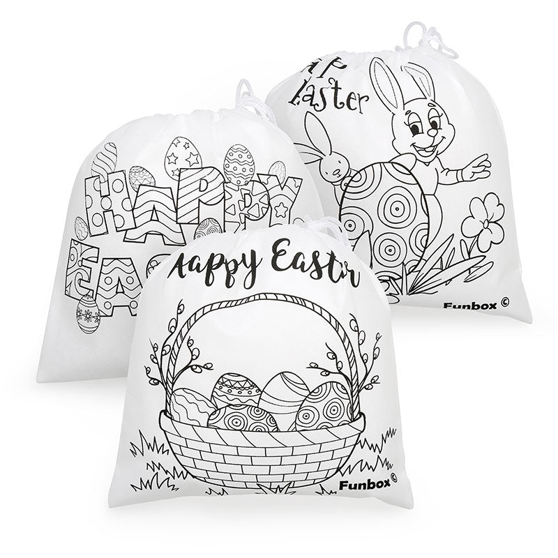 Easter Colour-In Drawstring Bag