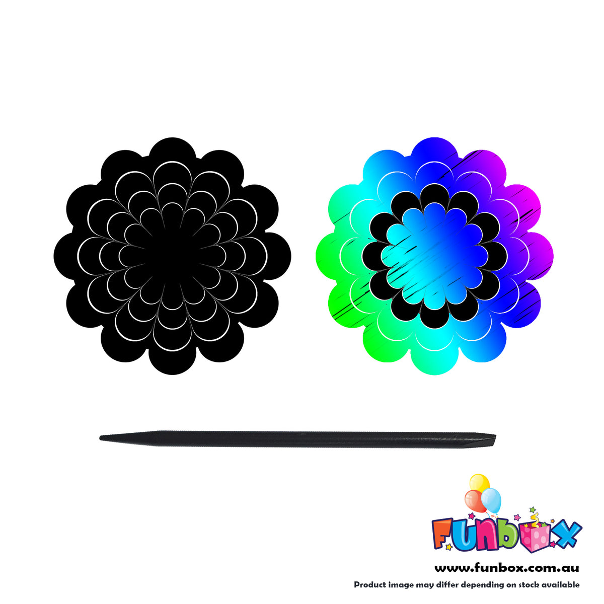 Flower Magic Scratch Art