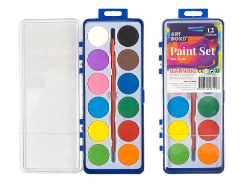 Non Toxic Paint Kit- 12 Colours - Box contains 24 units