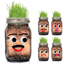 Load image into Gallery viewer, DIY Grass Head Jar Planting Kit