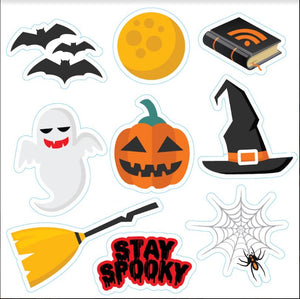 Halloween-Themed Sticker Sheets- $25 for pack of 50