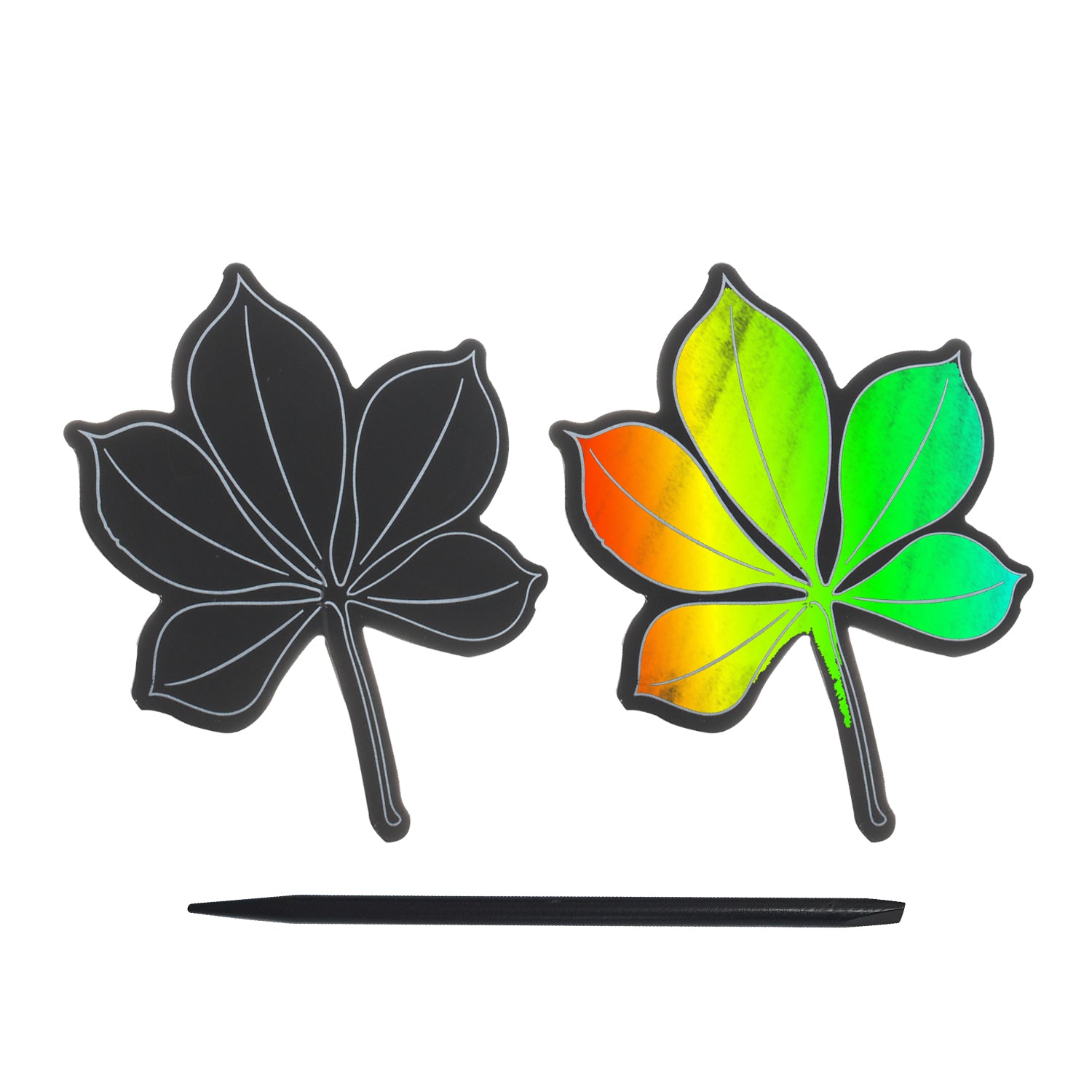 Moonleaf Scratch Leaf Magic Scratch Art - Mixed Designs – funbox.com.au