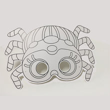 Load image into Gallery viewer, Halloween Spider Colour-In Mask