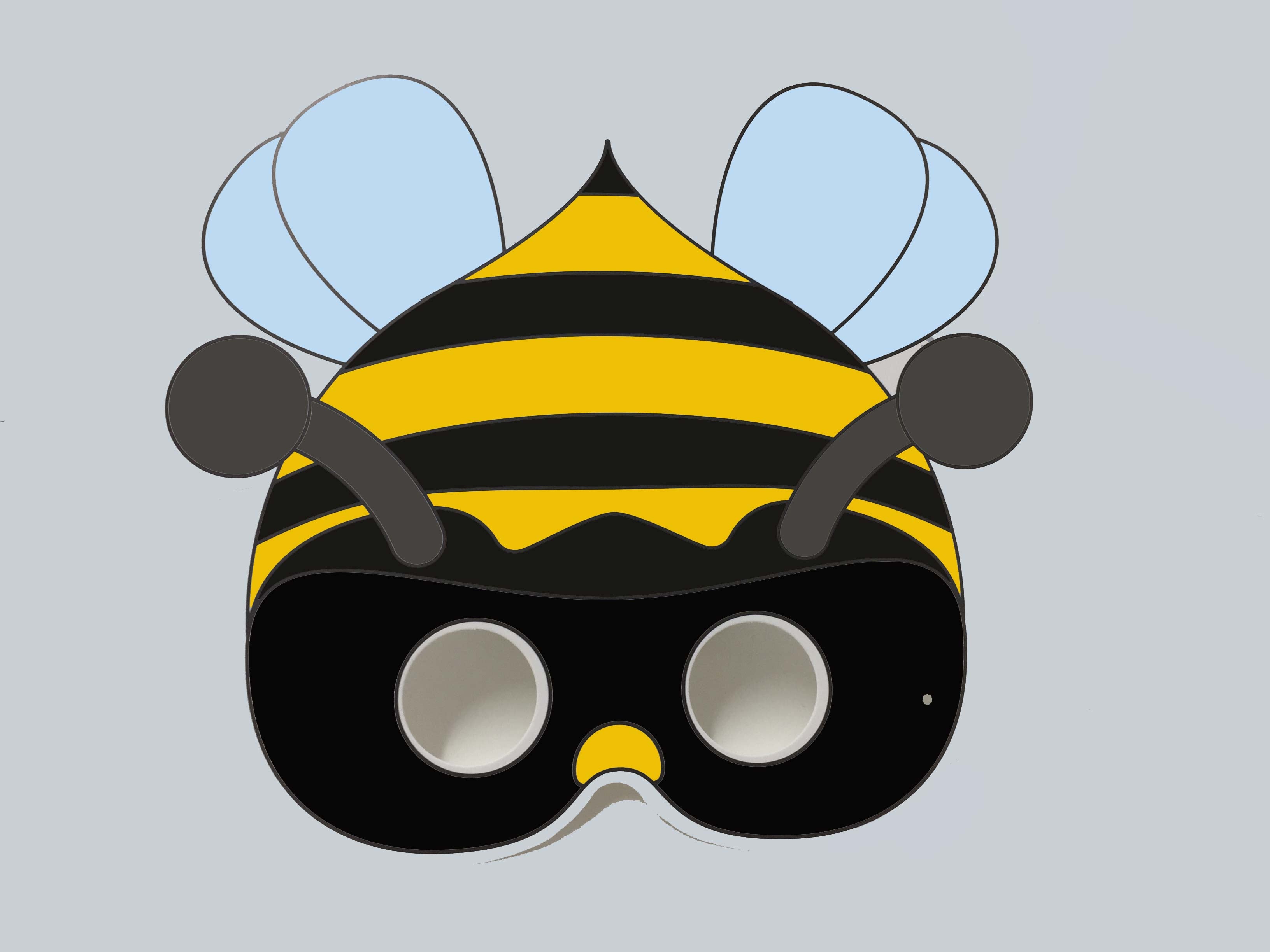 Lady Bee Mask Code Bee Colour-In Mask – funbox.com.au