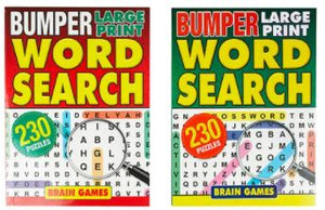 Adult Activity Book - Bumper Word Search 230 page - BULK BUY