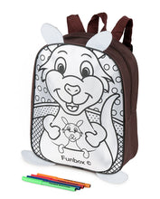 Load image into Gallery viewer, Colour-Me-In Kangaroo Backpack with Markers