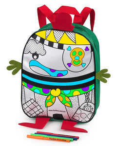 Colour-Me-In Pirate Backpack with Markers