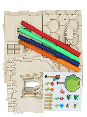 Wooden Christmas Money Box House Kit