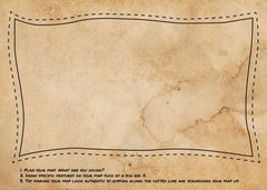 Treasure Map Colouring Sheets (Pack of 10)